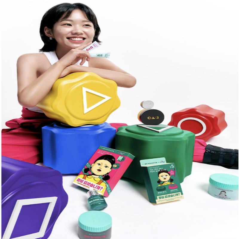 [BRINGGREENxSquid game] ZINC TECA Сыворотка от пятен 25 мл Сменный блок 25 мл Squid Game2 Gong-gi game