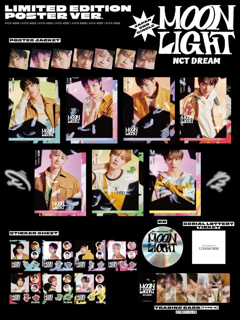 Moonlight Press Limited NCT DREAM (SG) (Постерное издание_версия РЕНДЖУНА) (Первое издание) -