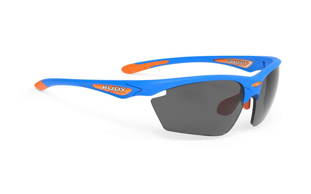 Солнцезащитные очки Rudy Project Stratofly Azzurro Sport Mandarin, Оправа/Дымчато-черный, Линза Резина, SP231081-0000