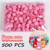 500Pcs 9 Colors 3.5cm PE Rose Head Artificial Flowers DIY Teddy Bear of Roses Wedding Christmas Decorative Home Decor