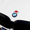 Christmas Decoration Decals Christmas Hats Snowmen Santa Claus Car creative Stickers Reflective Decals For BMW Tesla Accessories