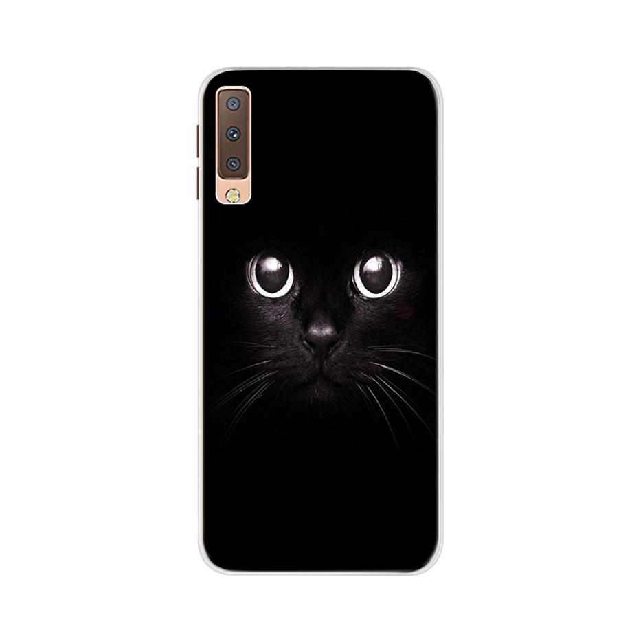 for Samsung A7 2018 Case Soft Silicone Back Cover Cute Cartoon Phone Case For Samsung Galaxy A7 A 7 2018 A750 A750f Case Bumper