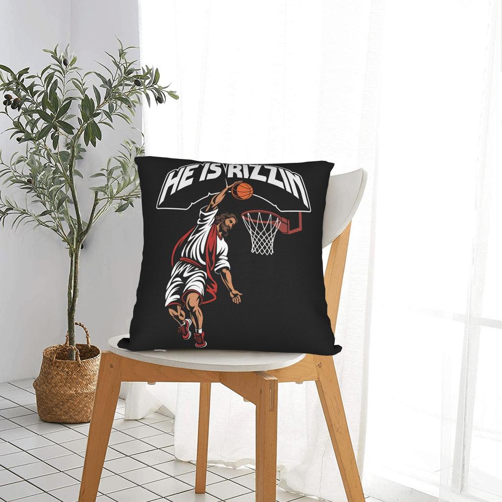 He Is Risen Boho Easter Christian Jesus Pillow Case Fashion Pillow Cover Soft Pillowcases For Chair Sofa Home Decor