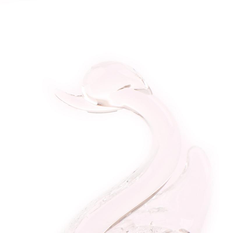 1 шт. статуэтка лебедя, стеклянное украшение в виде животного, фигурки лебедя, украшение для домашнего стола, миниатюрный креативный подарок