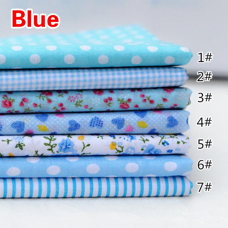 7pcs Scrapbook Sewing Crafts Cotton Fabric Bundle Handcrafts Patchwork Handmade Quilting Diy