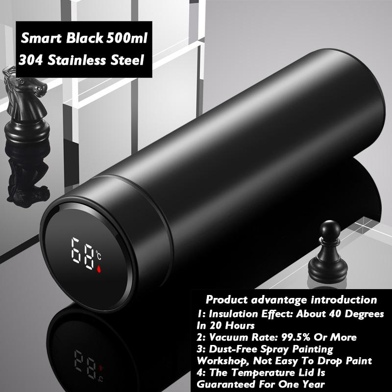 Умная термокружка с дисплеем температуры, термокружка из нержавеющей стали 304, деловой подарок, умные бутылки с температурой для воды