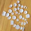 Baby Acc store 33 шт./компл. 1/12 кукольный домик из смолы прозрачная миниатюрная тарелка блюдо кухонная посуда игрушка