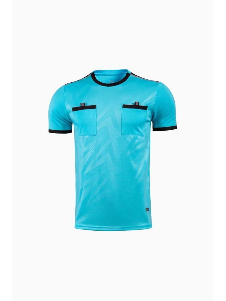 Breathable Adult Football Kit: Sweat-Wicking Jersey & Shorts Set with Short Sleeve Training Top Referee Uniform