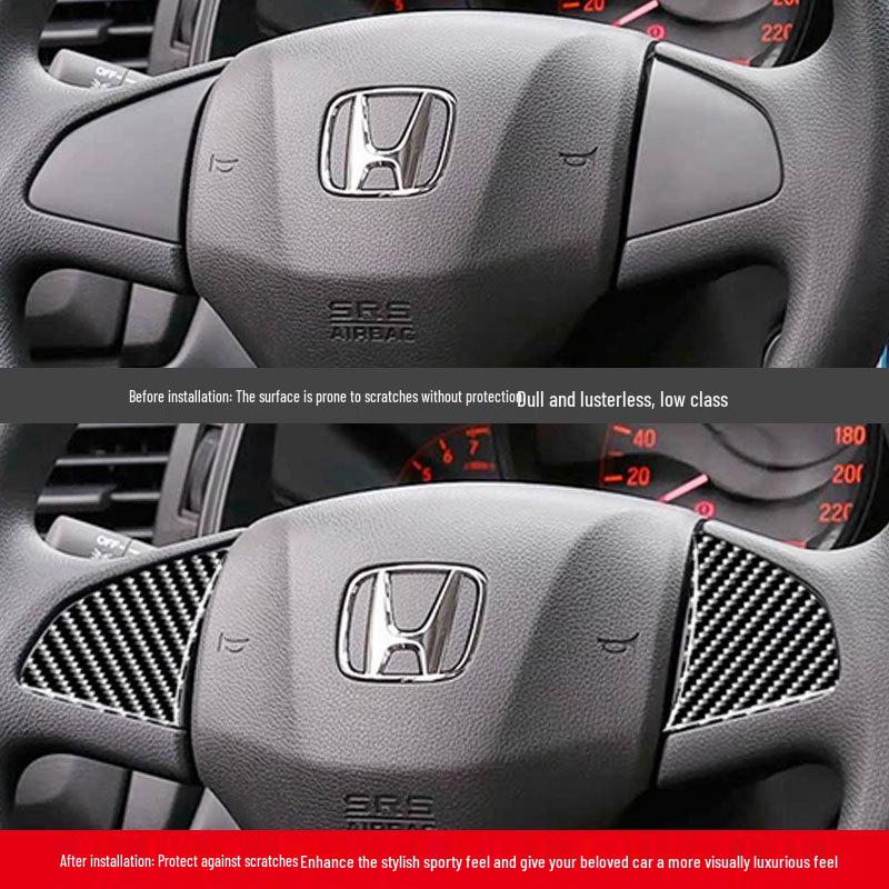Отделка рулевого колеса из углеродного волокна для Honda Fit GK5 JAZZ