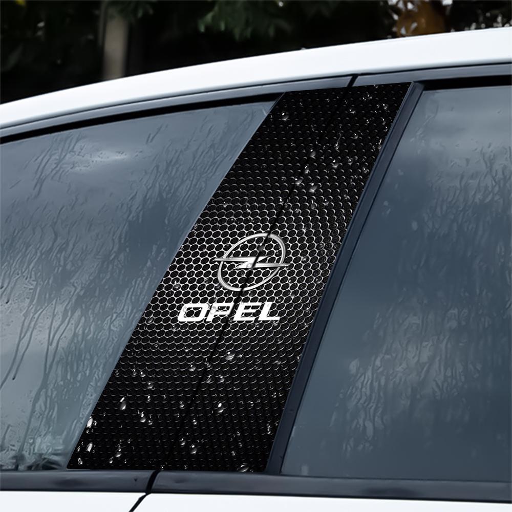 2Pcs For Opel Opc Astra Insignia Corsa Zafira Antara Vectra Car Styling Door Center Pillar Sticker Decoration Auto Accessories Kt2