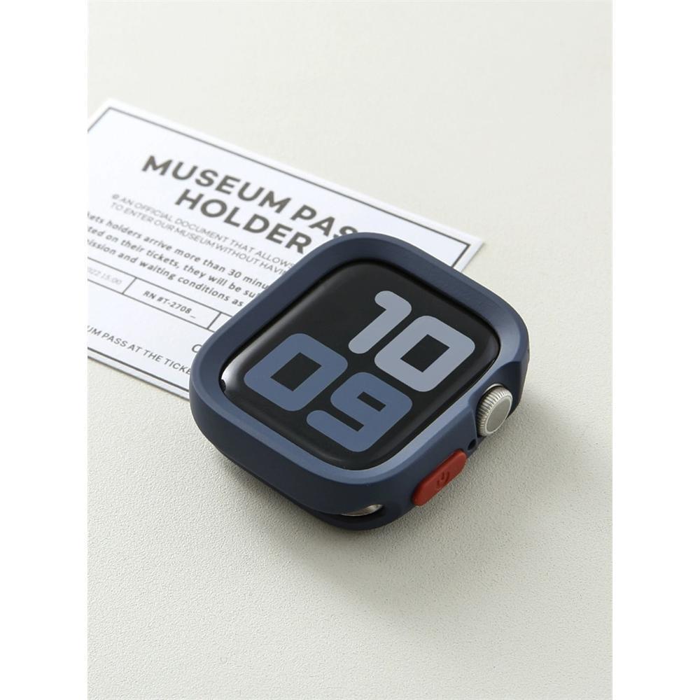 Мягкий силиконовый бампер-чехол для Apple Watch 10 9 8 7 6 SE 5, противоударная матовая крышка для iwatch 49мм 41мм 42мм 46мм 40мм 44мм 45 мм