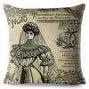 European Vintage Gothic Style Cushion Cover Flowers Print Throw Pillows Cases