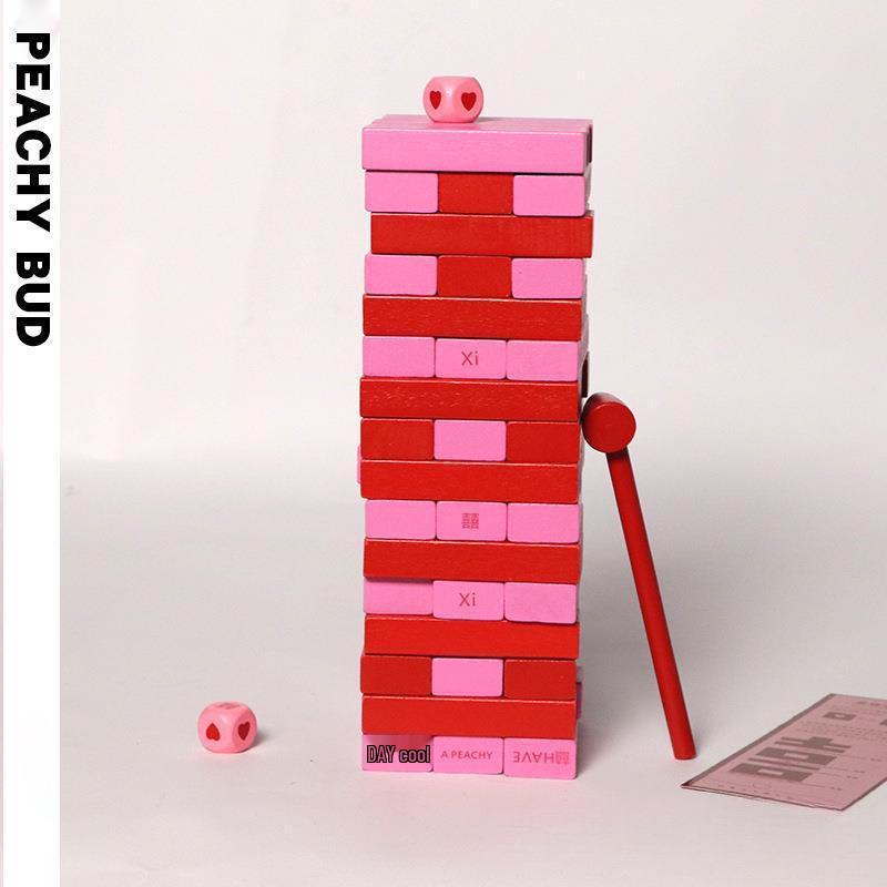 Свадебная Дженга - Блокиратор Двери: Пранк для пары, Атмосфера молодоженов, Фотореквизит, Подарки на свадьбу.