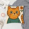 Leopard Rabbit Bear Tiger Mouse Rainbow Funny Pillow Case Fashion Square Pillowcase Bedroom Sofa Room Ins Decoration Leisure