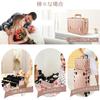 Hapilife Макияж Большой Профессиональный Косметический Макияж Косметическое Хранение Золотая Коробка, Вместимость, Класс, Коробка, Контейнер, Коробка, (Золото)