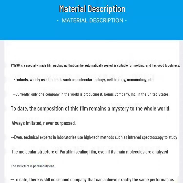 Parafilm PM996 Laboratory Sealing Film