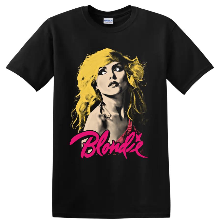 Blondie Punk Rock Band T Shirt Debbie Harry Portrait Graphic Music Tee Gift Top