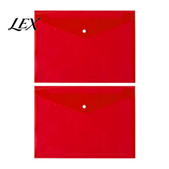 PVC Storage Pouch 2PCS A4 Size Document Folders with Snap Closure, Waterproof Thickened Handheld File Bag Organizer, Lightweight for Office And School