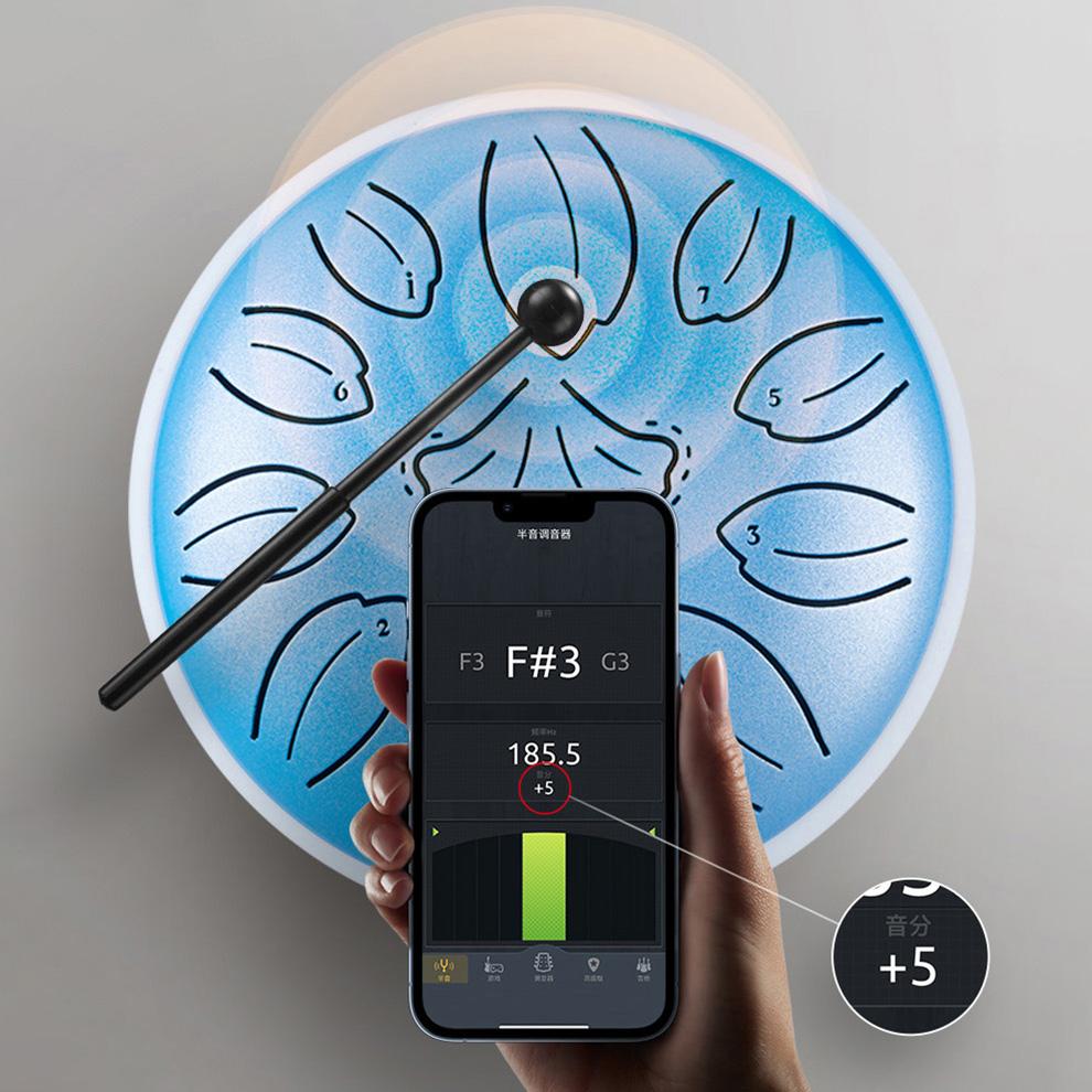 Steel Tongue Drum 6 Inch 11 Notes C Tone Ethereal Drum Music Drum Yoga Meditation Percussion Instrument