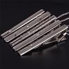 Men Silver Necktie Tie Clip Stainless Steel Plain Clasp Bars Pins Clips Jewelry