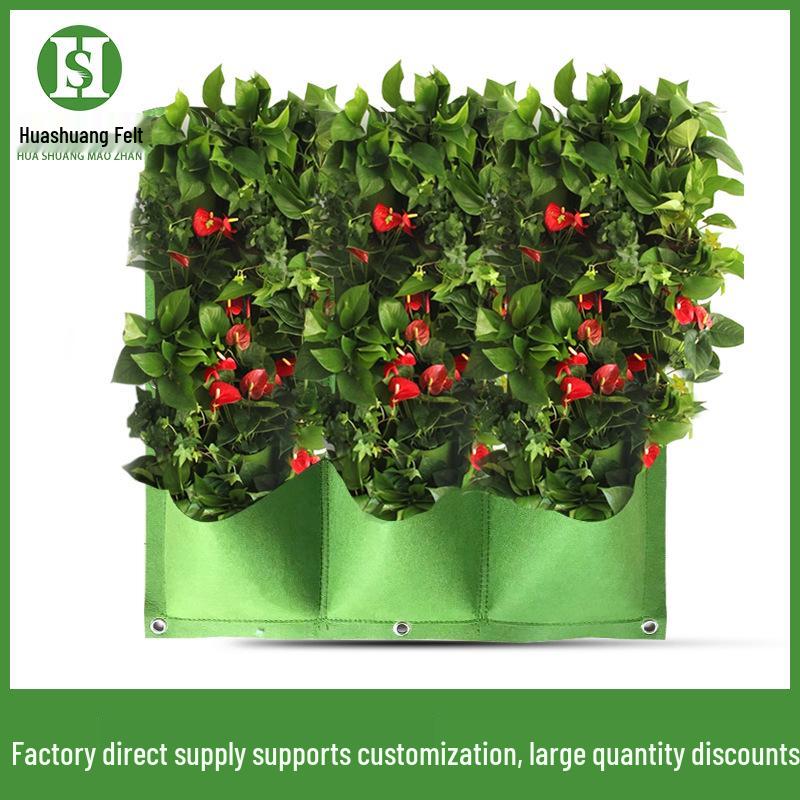 Eco-Friendly Wall-Mounted Non-Woven Planting Bag for Seedlings and Flowers