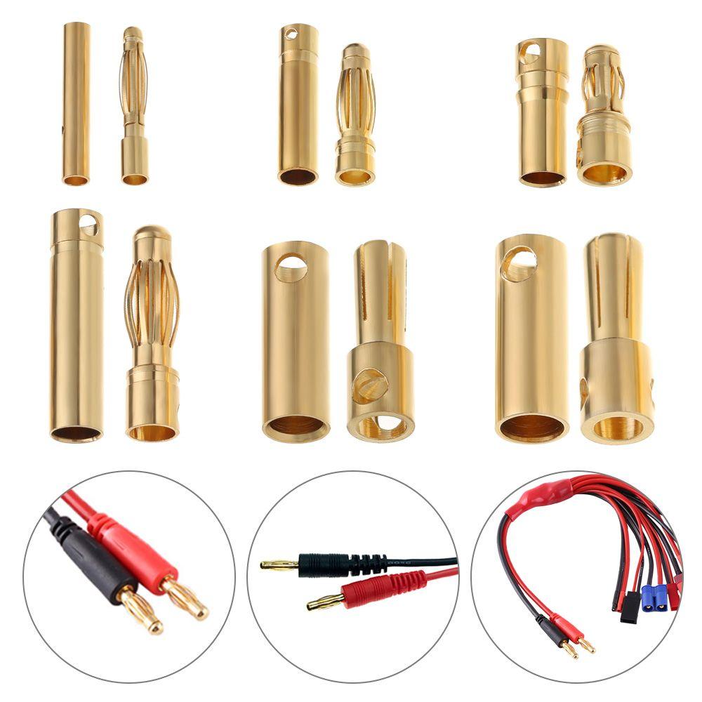 Trumpet For Model Airplane High Current Male Female Plugs Bullet Banana Plug RC Battery Connector