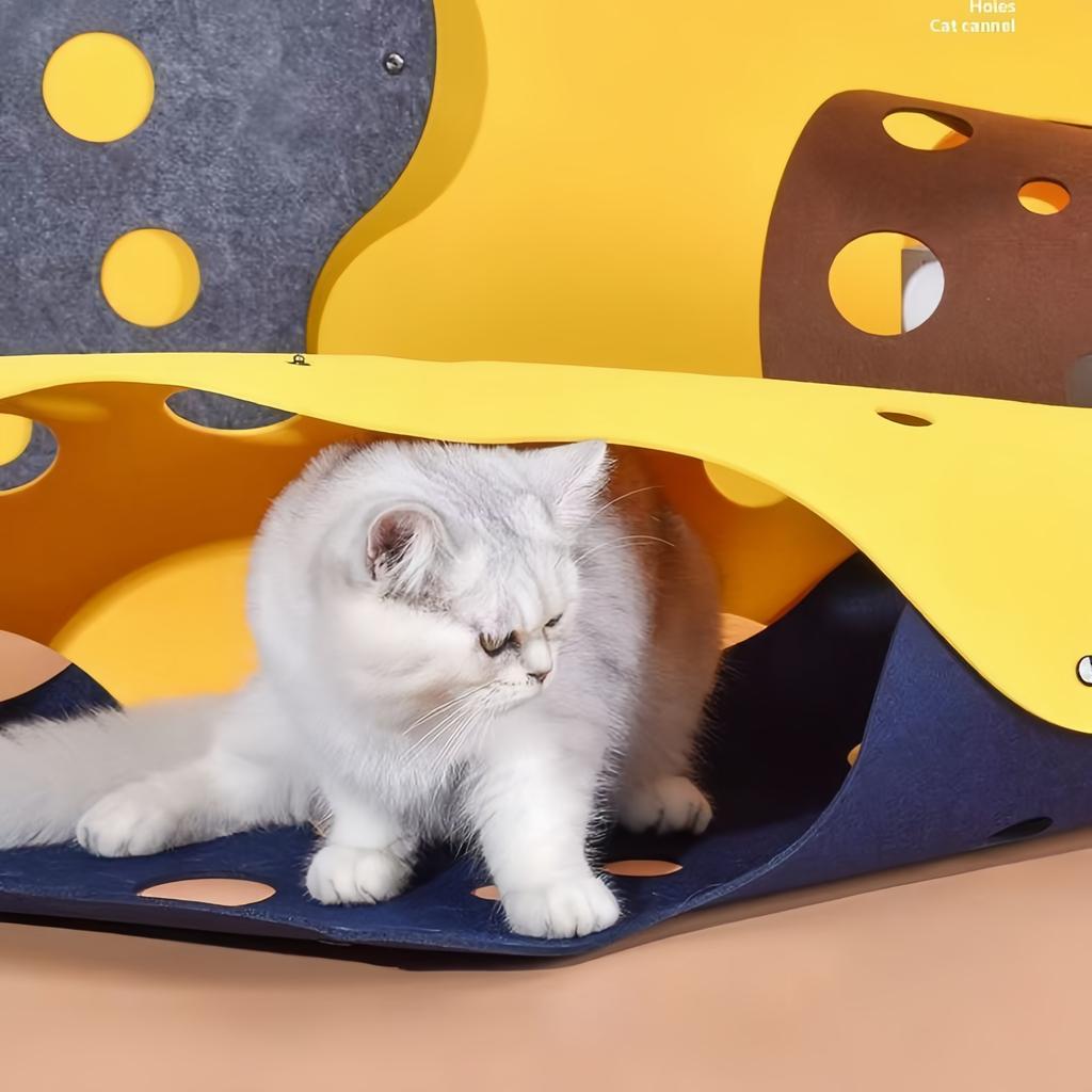 DIY Съемный туннель для кошек и животных Складной туннель для кошек из фетра Игрушки для собак