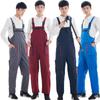 Overall Casual Worker Clothing Plus Size Sleeveless Bib Pants Protective Coverall Strap Jumpsuits Fly Pockets Uniforms Women Men