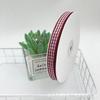 1cm Wide Plaid Ribbon for Cake Packaging, Flower Bouquets, and Christmas Decorations