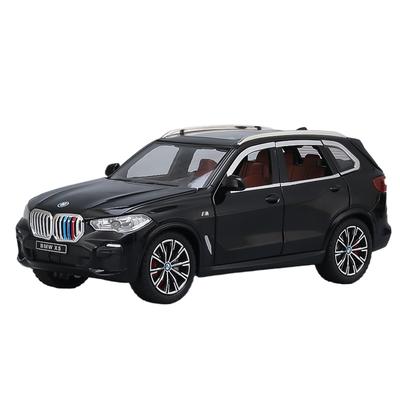 1/24 BMW X5 Литая под давлением модель из сплава внедорожника Серия «Звук и свет» Детская игрушка Детский подарок Подарок на день рождения Модный выставочный экспонат