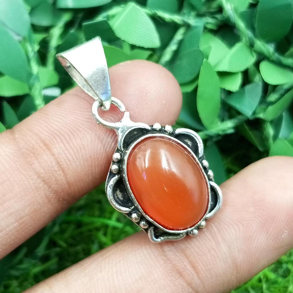 Оникс Драгоценный камень Стерлинговое серебро 925 пробы с покрытием 1 шт. кулон Chris-r245