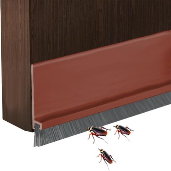 2 шт. дверная щетка для нижней части двери, интегрированная дверная щетка, самоклеящаяся герметизирующая прокладка для защиты от пыли, насекомых, холода и тепла