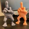Middle Finger Character with Legs, Office Desk, Resin Accessories, Creative, Fun, Funny Party Art Ornaments, Surprise Friends
