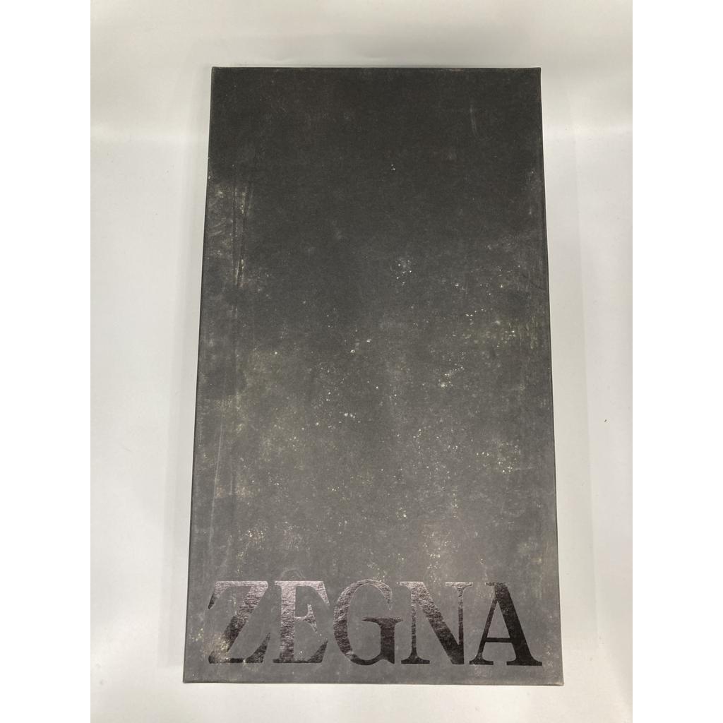 Zegna S4667Z Замшевые кроссовки с тройной строчкой обувь US8 Темно-синий Б/У