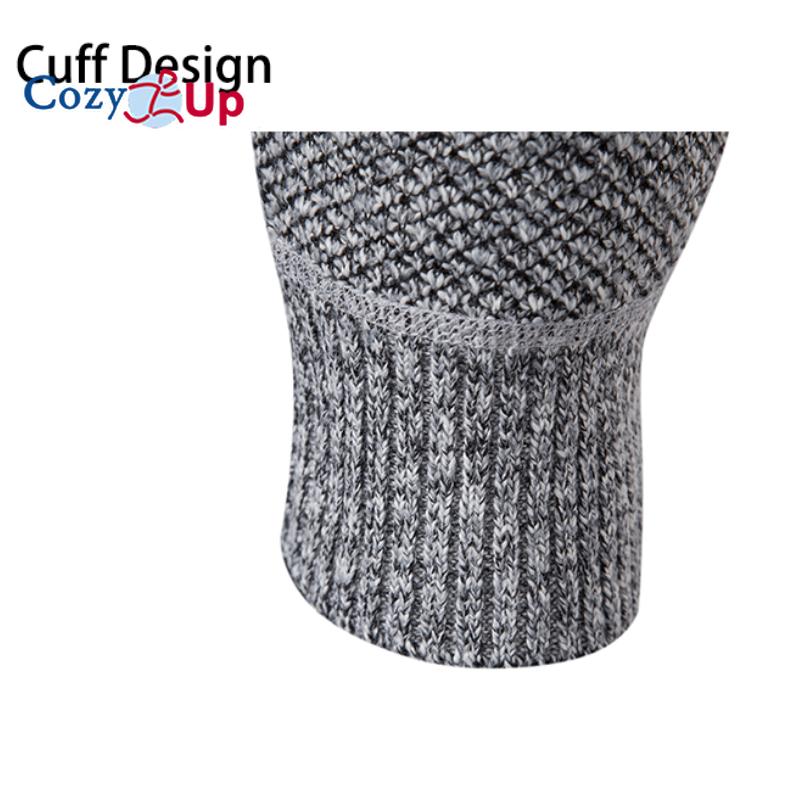 Cozy Up мужской зимний свитер пальто кардиган свитер с капюшоном плюс бархат повседневный утолщенный