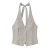 Kaslead New Arrival Women's Clothing Fashion Style Hanging Collar Vest Style Top and Trousers 2010778 6929413