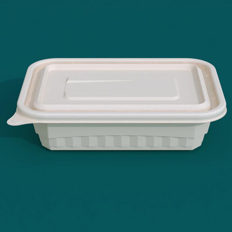 Disposable 500ml Rectangular Corn Starch Takeout Container