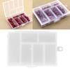 6 сеток, прозрачный органайзер, уплотнительная крышка, контейнер для хранения ювелирных изделий, коробка для рукоделия, бусины