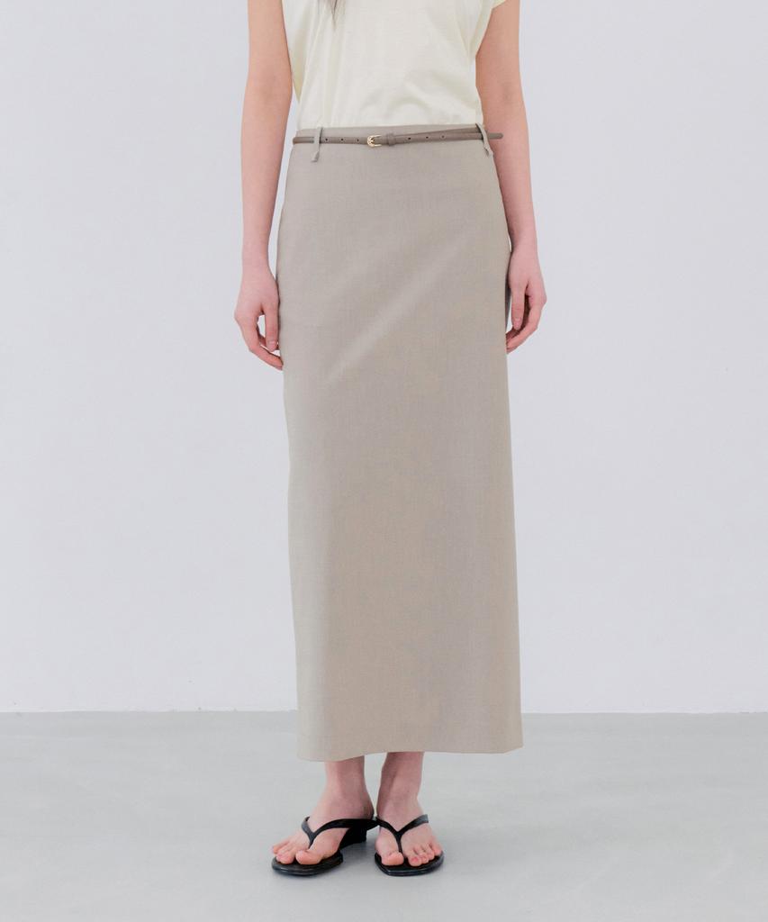 Notia Standard Fit Summer Long Skirt - Beige