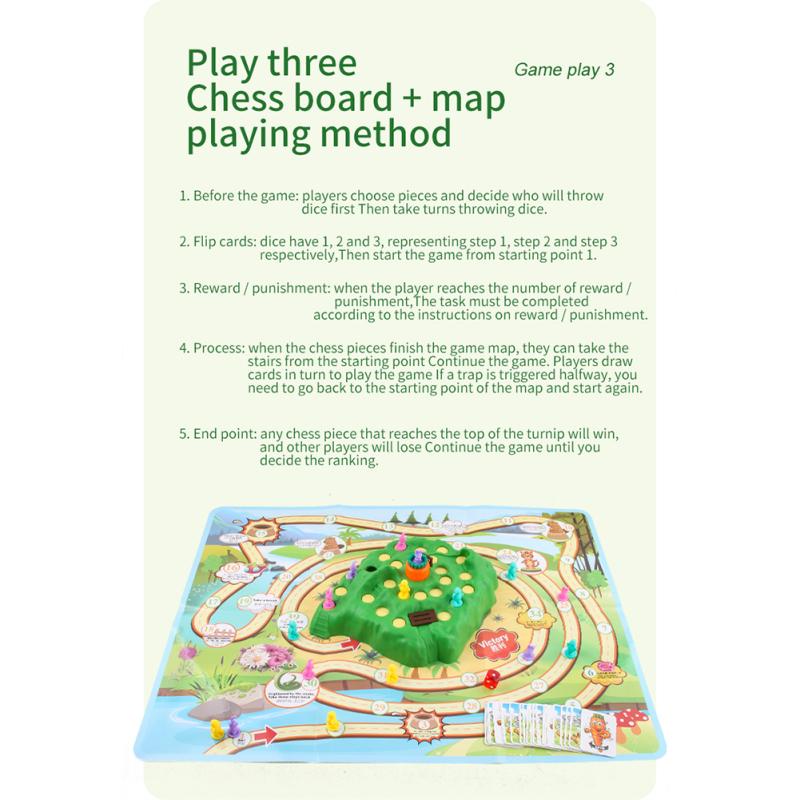 Tortoise Hare Off-road Race Toys Tabletop Parent-child Interactive Game Guard Carrot Competition