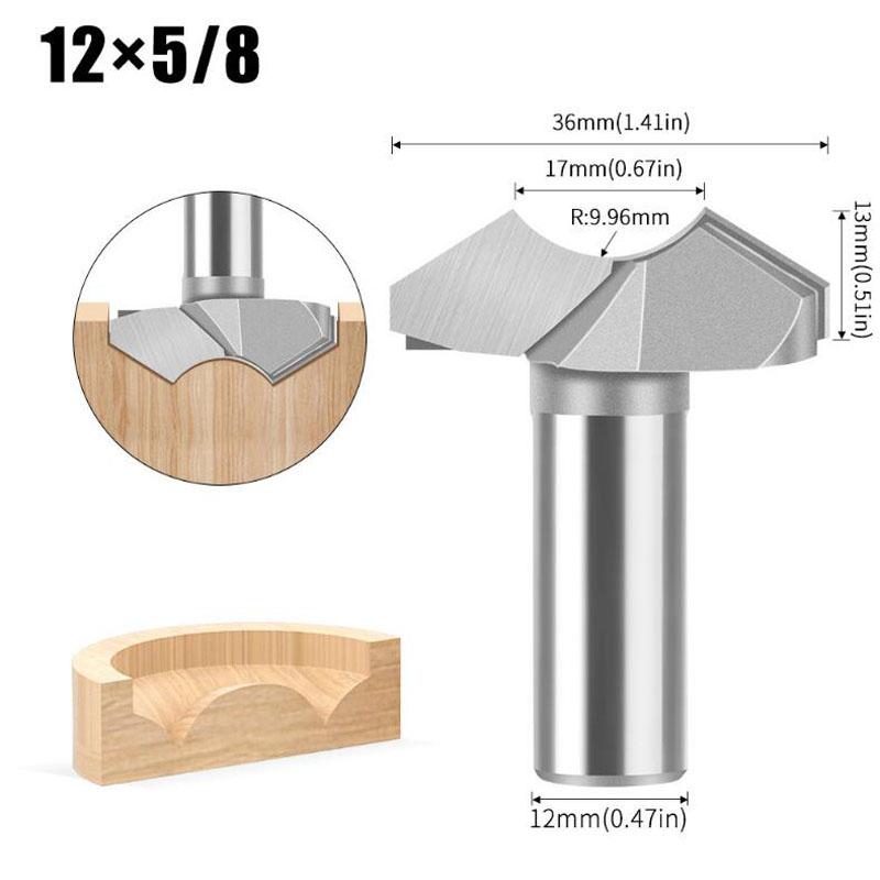 Фрезерная фреза для жемчуга, резак для бусин Будды, круглый резак для бусин, базовый резак для резьбы по дереву, инструменты для обработки дерева, хвостовик 1/4 дюйма, 1/2 дюйма, 6 мм, 12 мм