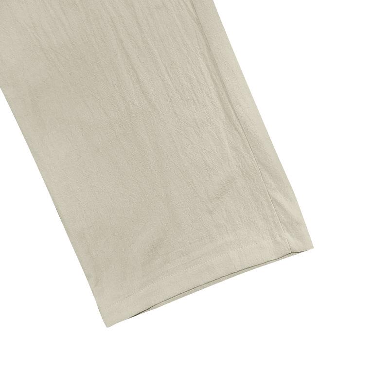 Мужские свободные широкие повседневные брюки, мужские новые льняные спортивные брюки в стиле хип-хоп