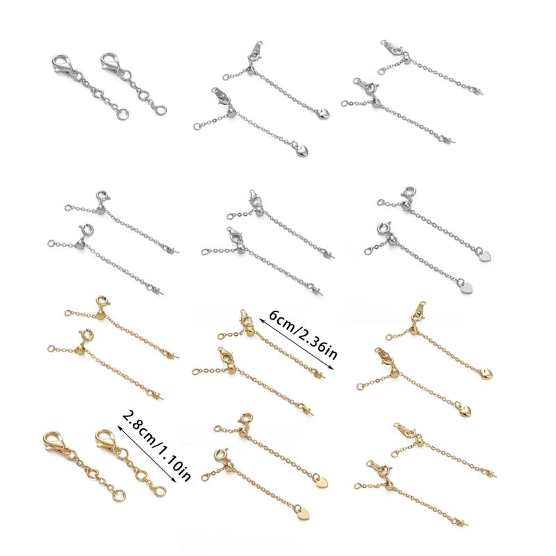 Многоцепочная регулируемая по длине цепочка-удлинитель с застежкой-лобстером, подвеска-шарм для удобной посадки, ювелирный аксессуар
