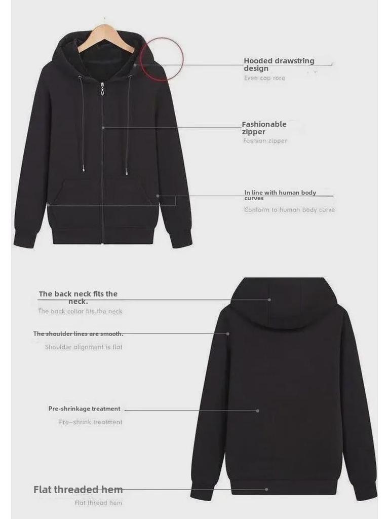 Мужская серая толстая бархатная толстовка с капюшоном: Осенне-зимняя повседневная спортивная куртка-кардиган большого размера