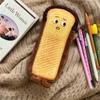 Toast Bread Pen Box Large Capacity Toast Pencil Case Bread Toast Pencil Case  Student Gift