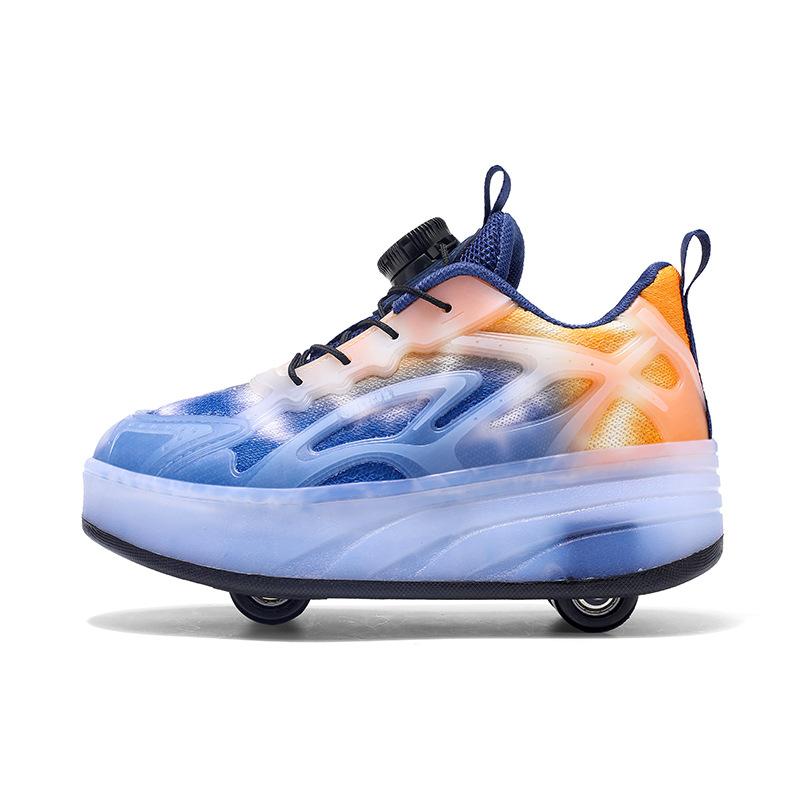 Роликовые коньки Speed Roller для детского катания на льду, кроссовки с колесами, 4-колесные гоночные роликовые коньки для мальчиков и девочек