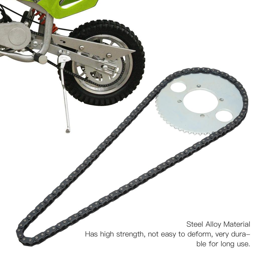 Зубчатая звездочка задней ведущей звездочки T8F, 54 зуба, с набором цепей из 116 звеньев для 47cc 49cc 2-тактных двигателей