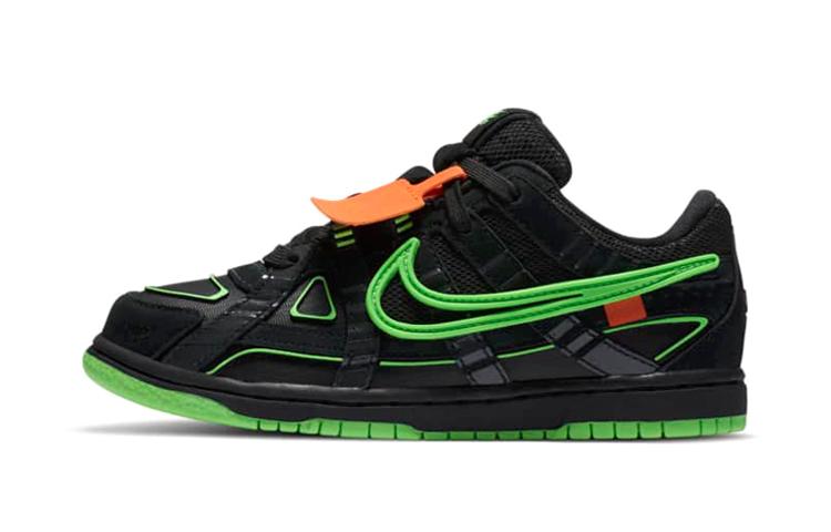 Nike Кроссовки Air Rubber Dunk Off-White Зеленый Удар PS CW7410-001