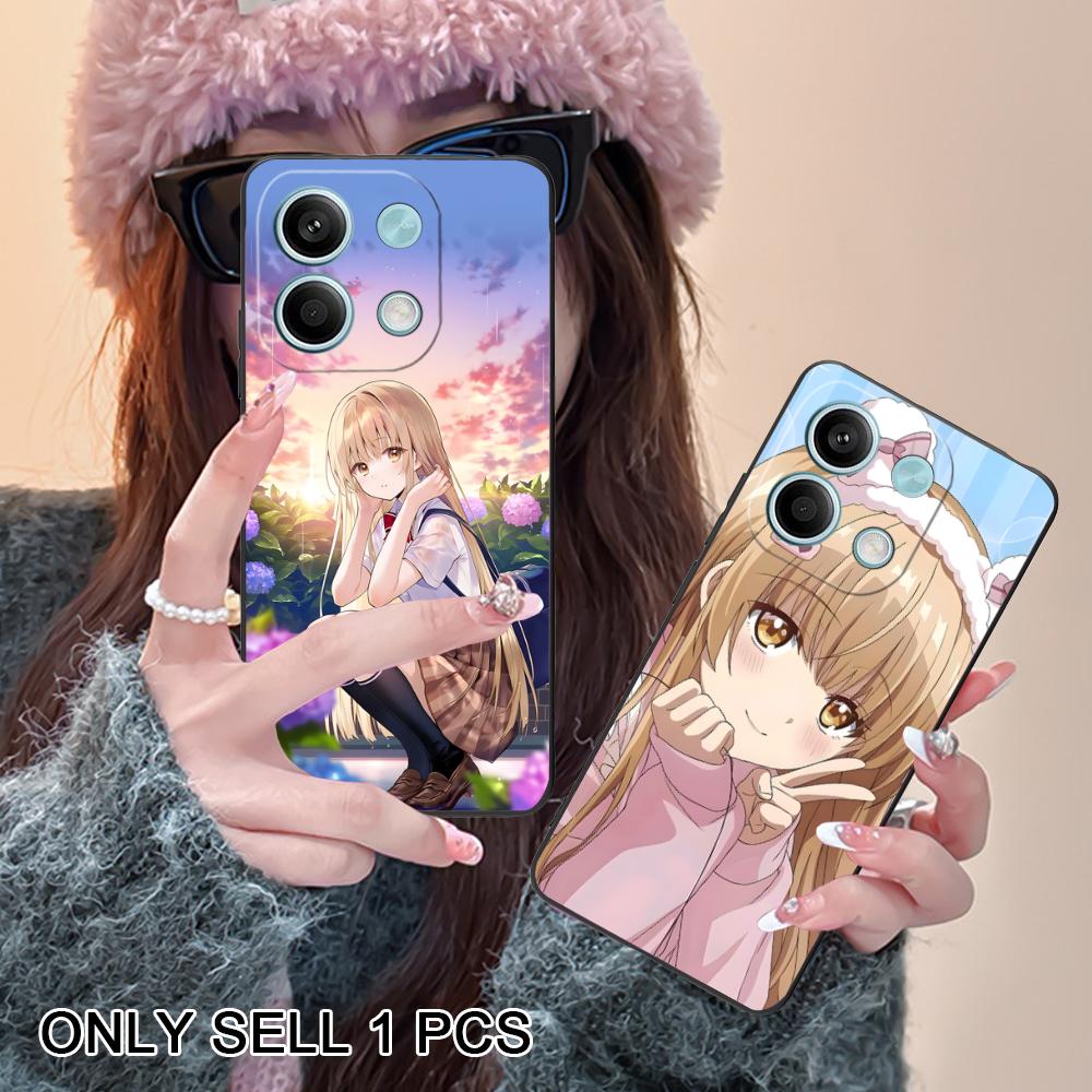 Чехол для телефона Angel Mahiru Shina для Xiaomi Redmi Note 14 13 12 11 S Pro Plus 4G 5G Мягкий ТПУ Ударопрочный Чехол