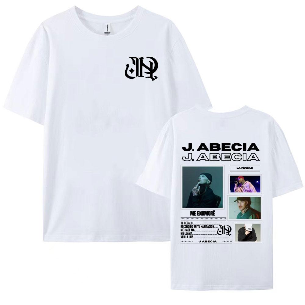Rapper J Abecia La Verdad Album Tour Graphic Tshirt Unisexs Women Clothing Fashion Hip Hop Music T Shirts Oversized T Shirt